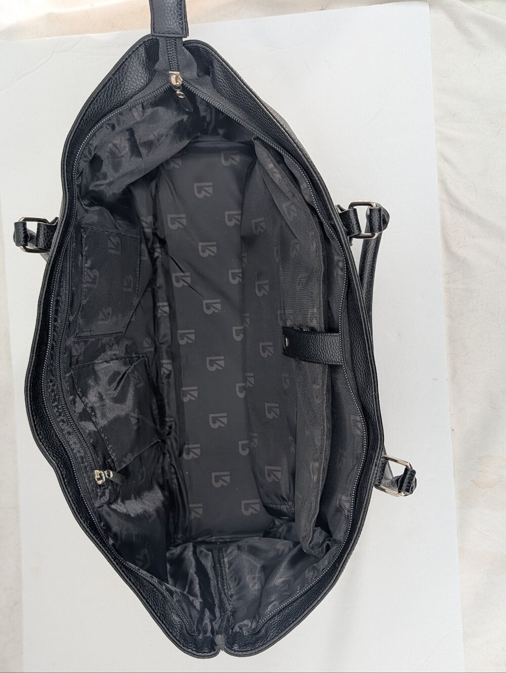 Buffbunny Collection Game Changer Tote Bag Large Black Day Bag Diaper Bag Work - Picture 8 of 15